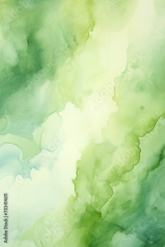 Abstract watercolor paint background by sky blue and olive green with liquid fluid texture for background