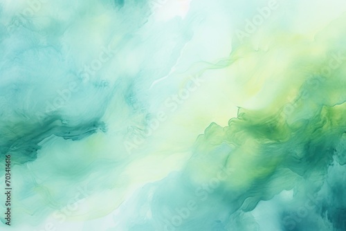 Abstract watercolor paint background by sky blue and olive green with liquid fluid texture for background