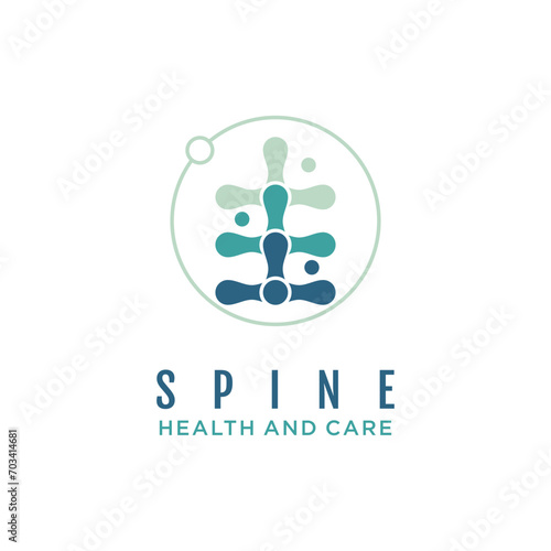 Chiropractic design logo vector illustration idea concept