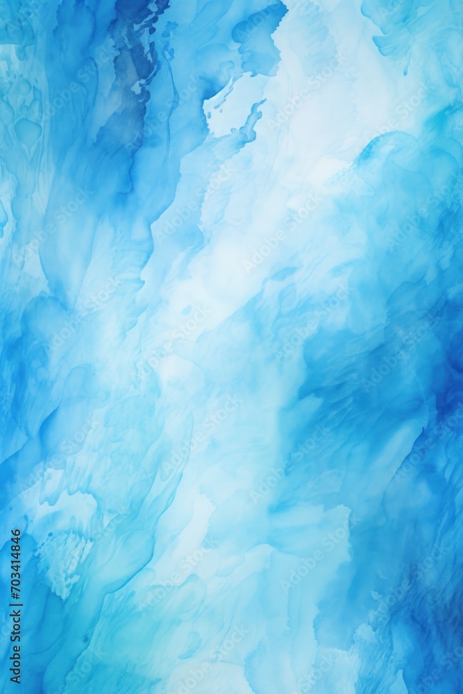 Abstract watercolor paint background by sandy brown and deep sky blue with liquid fluid texture for background