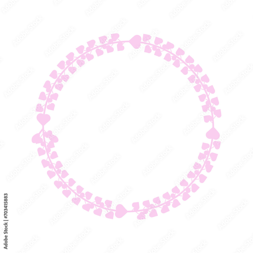 Easter circle frame, wreath with branches. Vector illustration. Easter circle frame, wreath with branches. Vector illustration.
