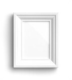 White Portrait Picture Frame with Glass