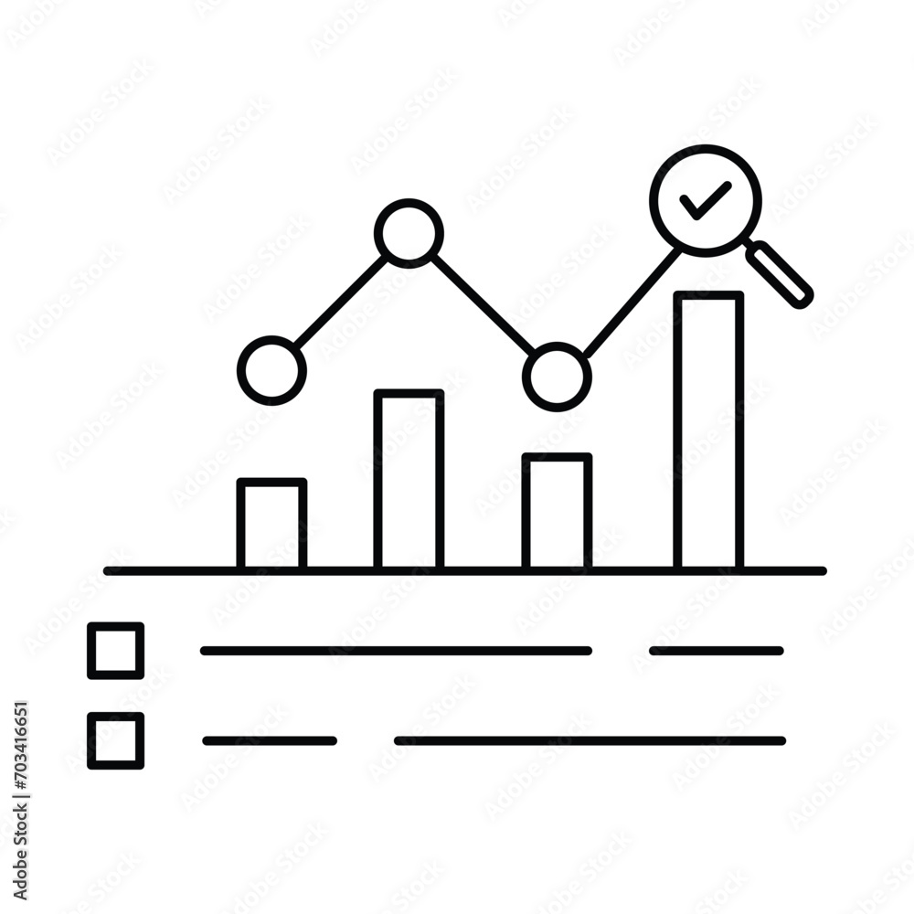 data analysis or Kpi metric icon with dashboard. data analysis or Kpi metric icon with dashboard.