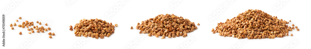 Buckwheat. Buckwheat grain isolated on white background. Healthy food. Porridge. Diet. Organic cereal Buckwheat. Buckwheat grain isolated on white background. Healthy food. Porridge. Diet. Organic cereal