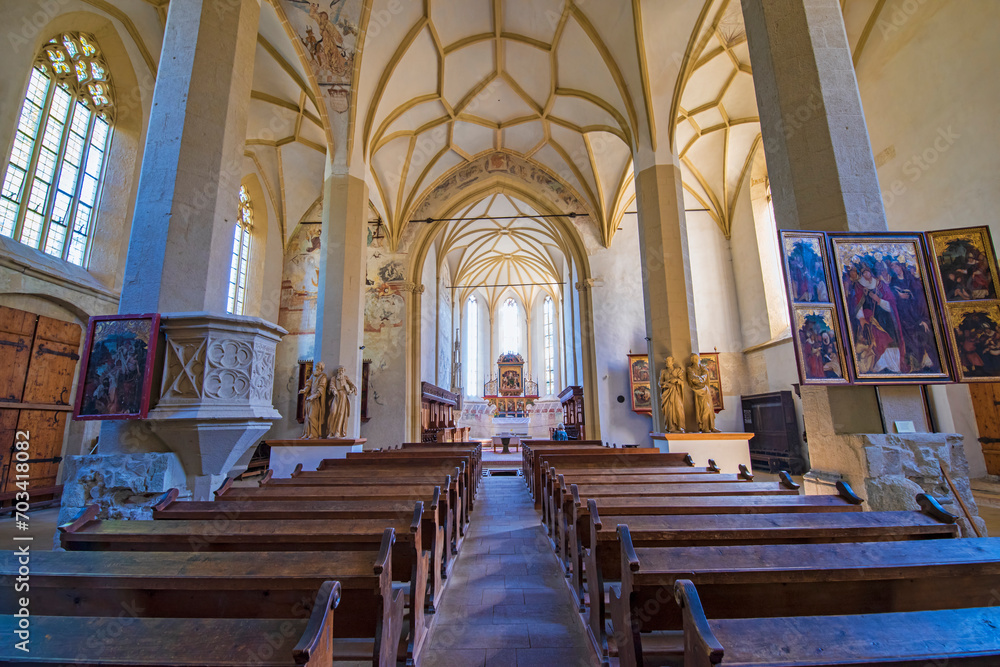 Interior details of ancient church
