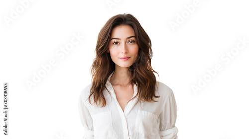 Beautiful woman isolated on transparent and white background.PNG image.