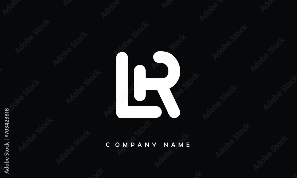 LR, RL, L, R Abstract Letters Logo Monogram LR, RL, L, R Abstract Letters Logo Monogram