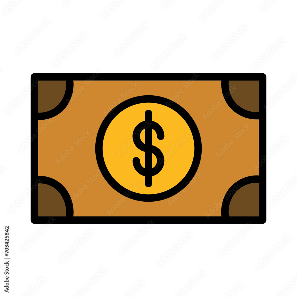Money Cash Payment Filled Outline Icon Money Cash Payment Filled Outline Icon