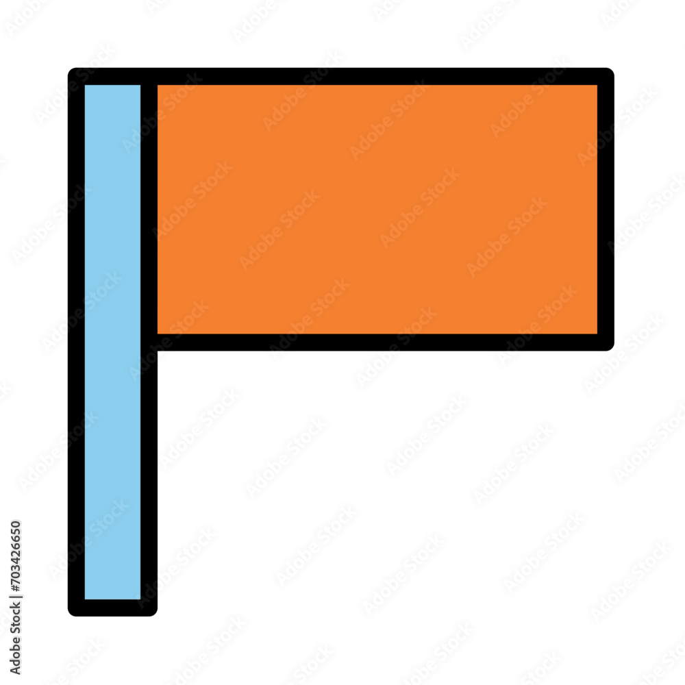 App Essential Flag Filled Outline Icon App Essential Flag Filled Outline Icon