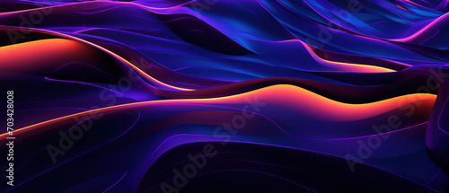 A blend of bright and dark elements, this abstract background combines blue and pink waves for a dynamic and stylish look.