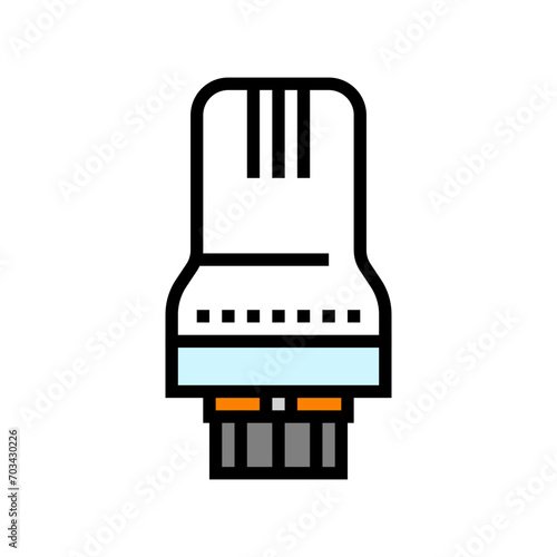 heat thermostat radiator color icon vector. heat thermostat radiator sign. isolated symbol illustration