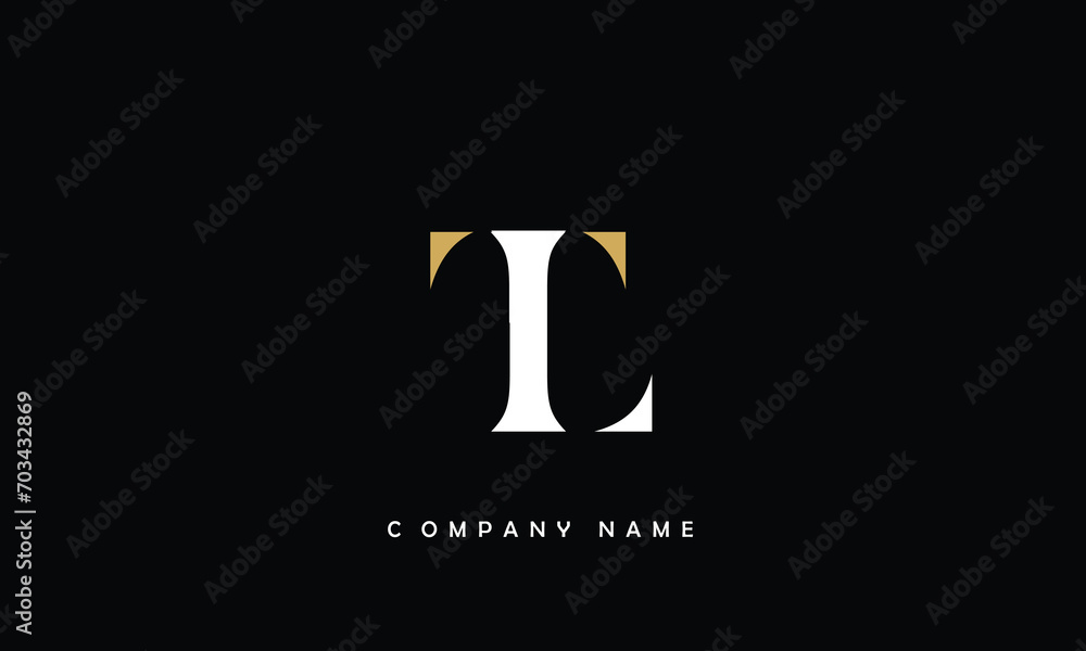 LT, TL, L, T Abstract Letters Logo Monogram LT, TL, L, T Abstract Letters Logo Monogram