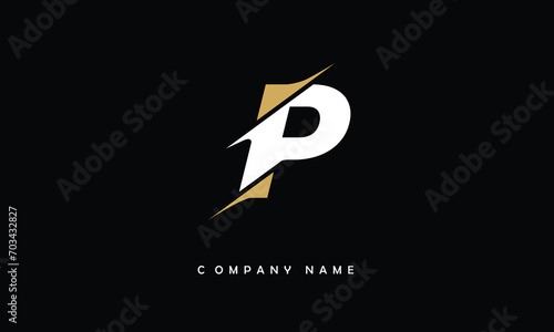 P, P Alphabet Letter Logo Monogram