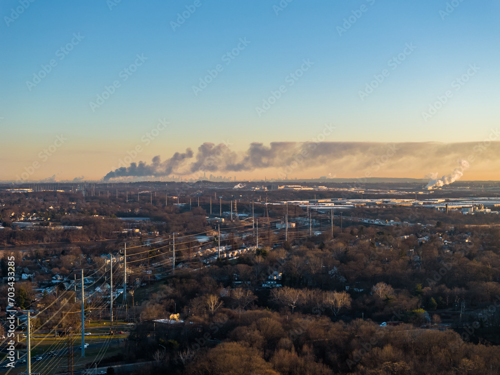 Industrial pollution near New York City
