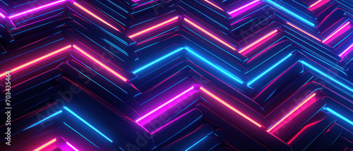 A mesmerizing neon pattern with a futuristic edge.