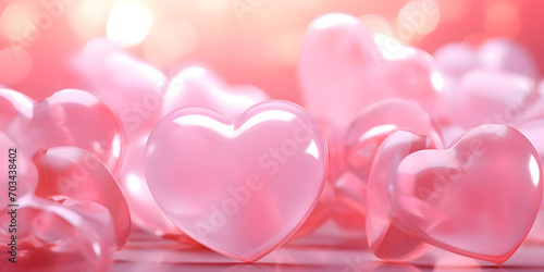 Love hearts composition background for Valentines Day