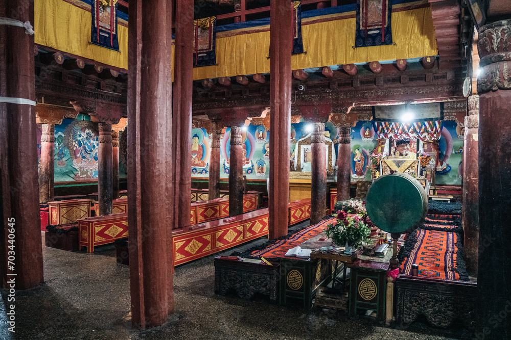Fototapeta premium Hemis gompa, Ladakh, India, Buddhist monasteries, Tibetan Buddhism, Small Tibet