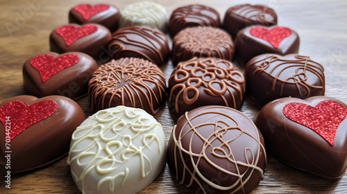 Picture of delicious and sweet chocolates perfect