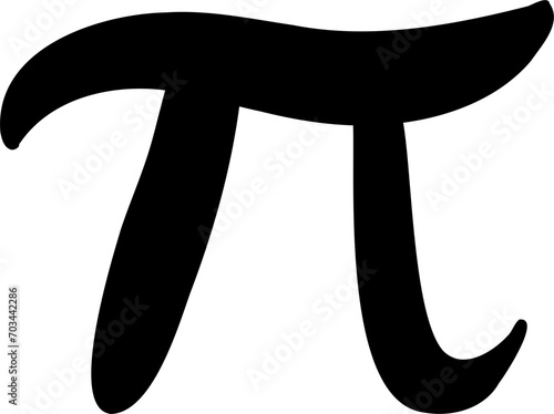 Happy pi day mathematics 14 March vector illustration 