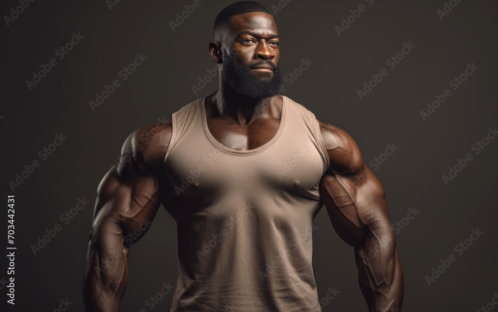 A strong muscles man showing off A strong muscles man showing off