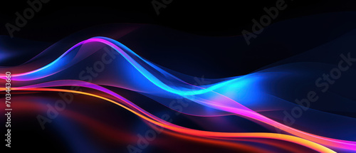 This bright and energetic abstract background features irregular waves and a blend of colors.