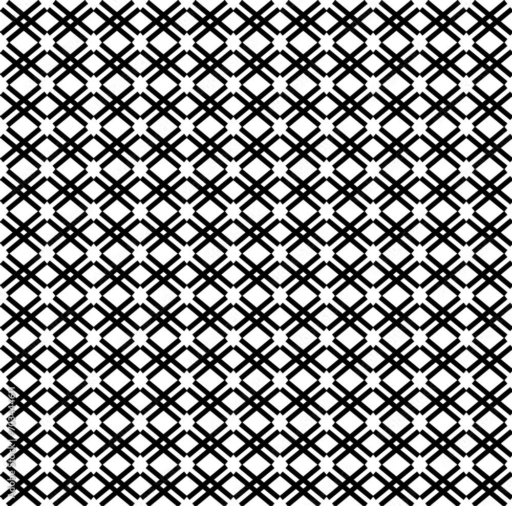 Vector, seamless, geometric texture in the form of black lines and quadrangles on a white background Vector, seamless, geometric texture in the form of black lines and quadrangles on a white background