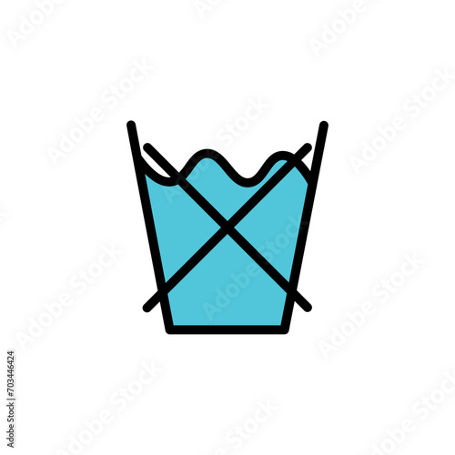 Care Fabric Laundry Filled Outline Icon