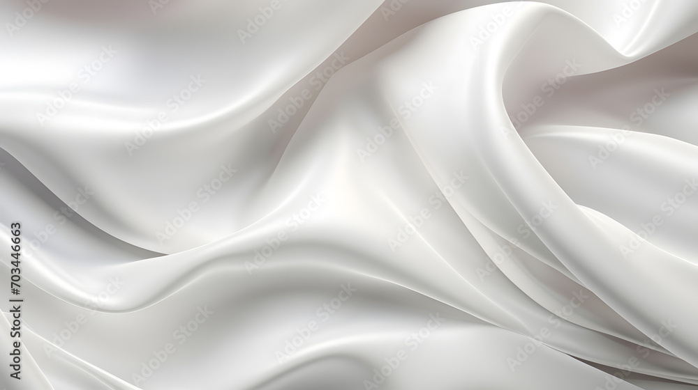 Obraz premium White glossy silk fabric baclground