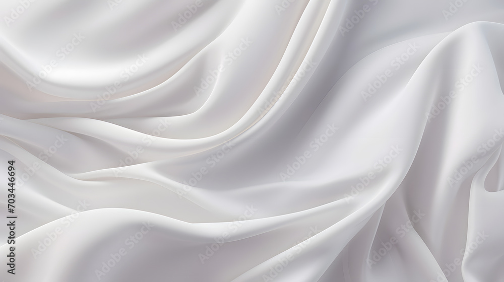 Obraz premium White glossy silk fabric baclground