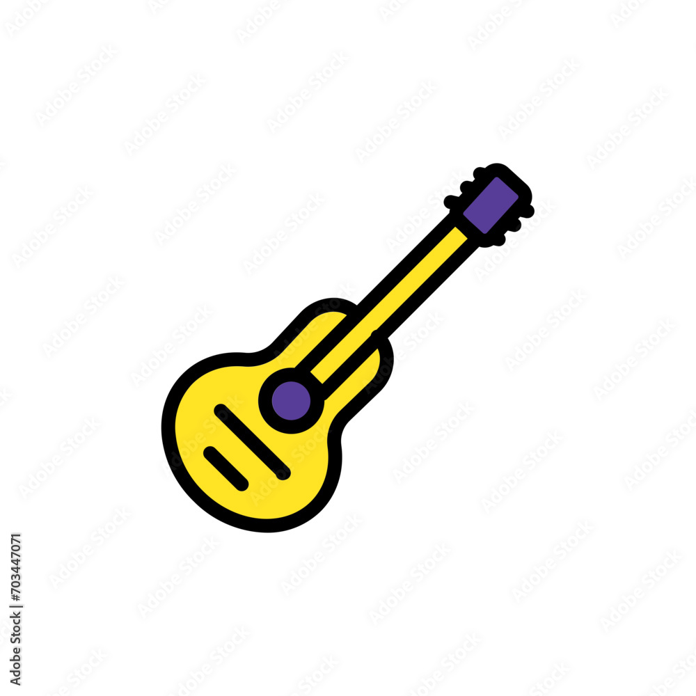 Guitar Instrument Music Filled Outline Icon Guitar Instrument Music Filled Outline Icon