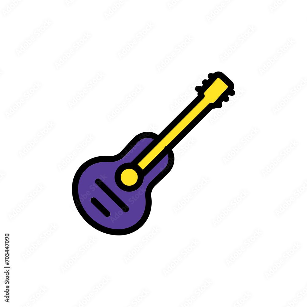 Guitar Instrument Music Filled Outline Icon Guitar Instrument Music Filled Outline Icon