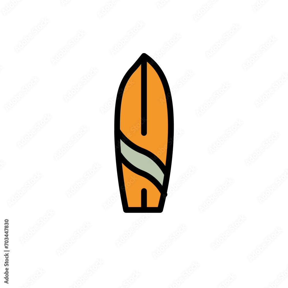 Game Surfboard Tool Filled Outline Icon Game Surfboard Tool Filled Outline Icon