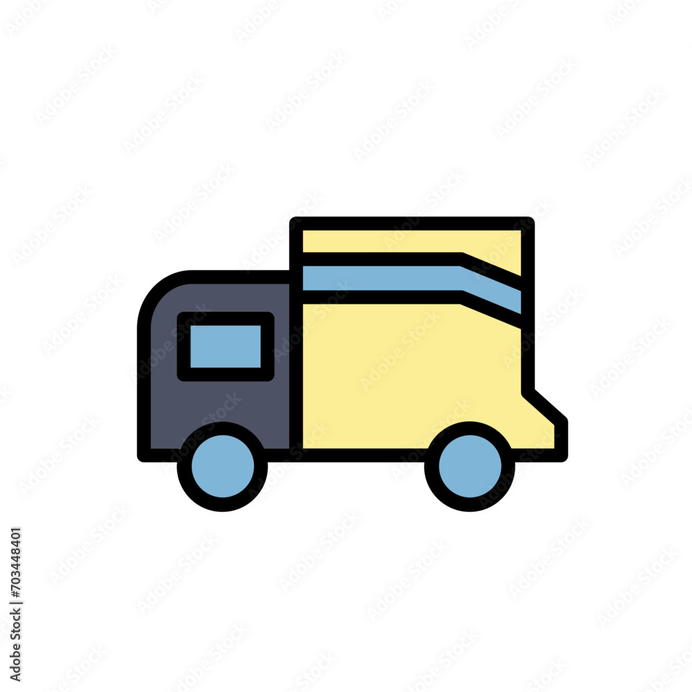 Truck Work Tools Filled Outline Icon Truck Work Tools Filled Outline Icon