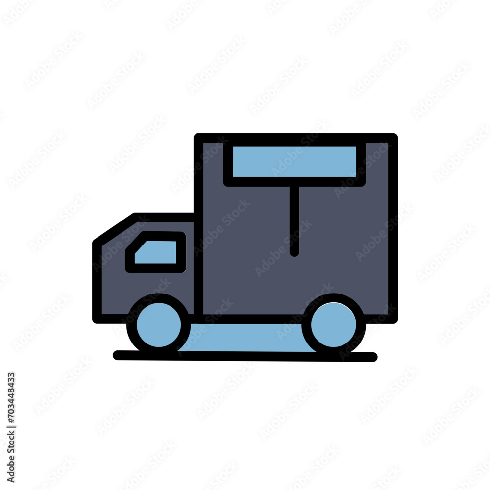 Truck Work Tools Filled Outline Icon Truck Work Tools Filled Outline Icon