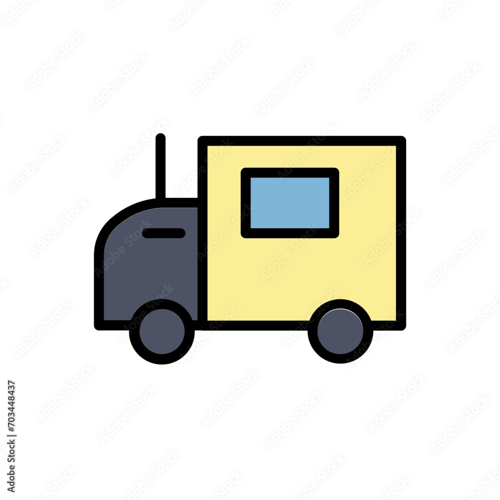 Truck Work Tools Filled Outline Icon Truck Work Tools Filled Outline Icon