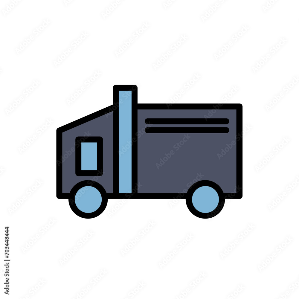 Truck Work Tools Filled Outline Icon Truck Work Tools Filled Outline Icon
