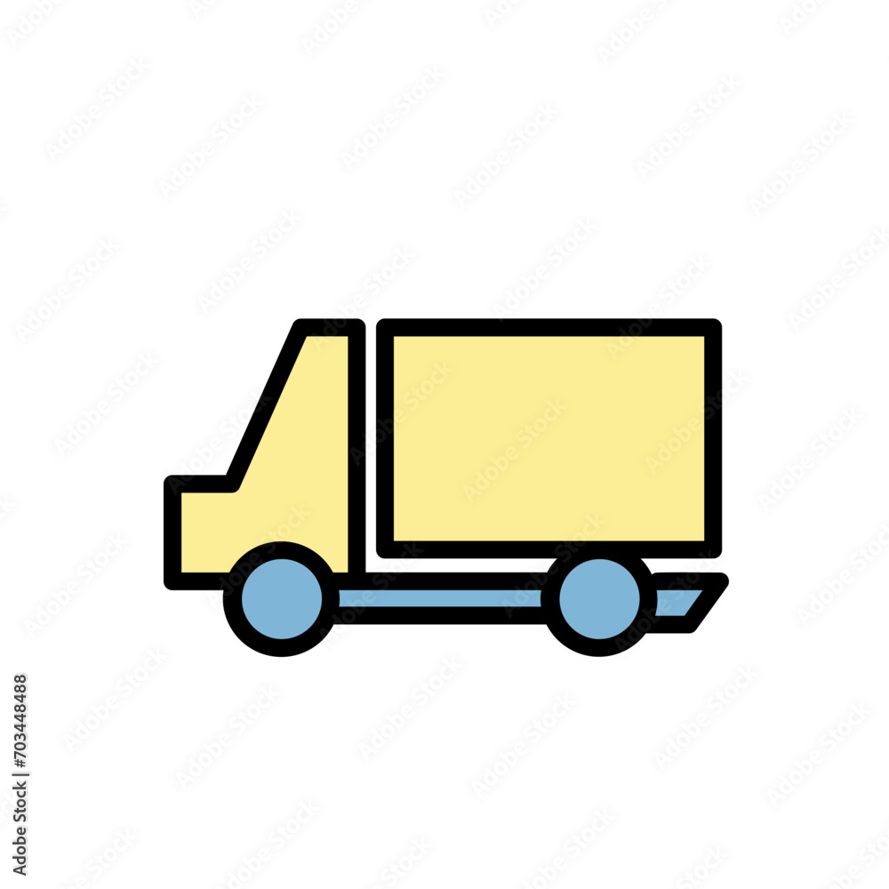 Truck Work Tools Filled Outline Icon Truck Work Tools Filled Outline Icon