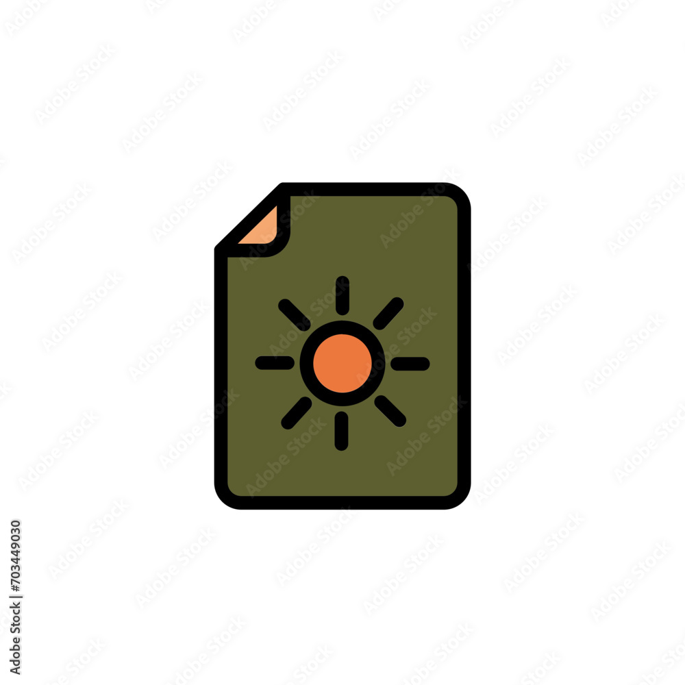 Setting File Paper Filled Outline Icon Setting File Paper Filled Outline Icon
