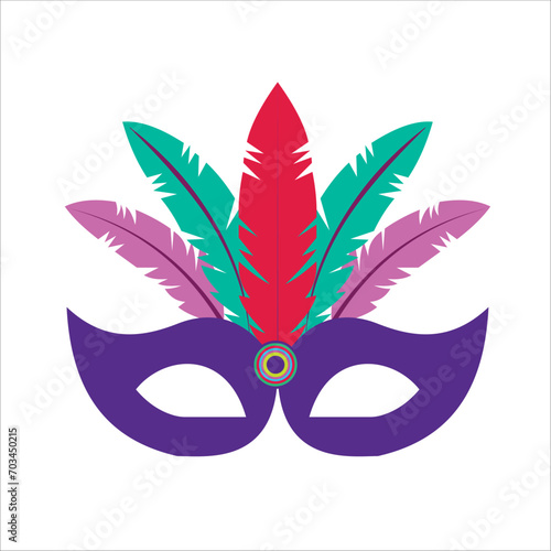 Free vector carnival mask collection design