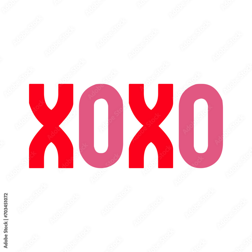 Valentine’s Day XOXO text phrase design on plain white transparent isolated background for shirt, hoodie, sweatshirt, apparel, card, tag, mug, icon, poster or badge Valentine’s Day XOXO text phrase design on plain white transparent isolated background for shirt, hoodie, sweatshirt, apparel, card, tag, mug, icon, poster or badge