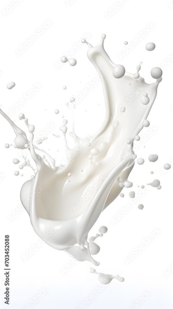 White milk splash White milk splash