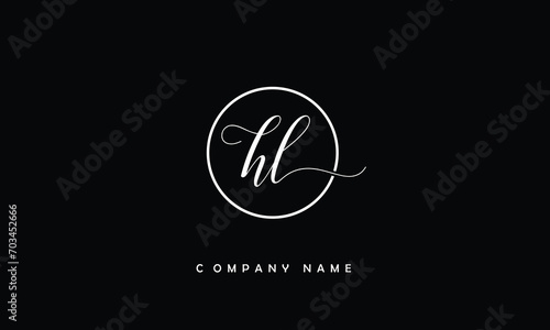 HL, LH, H, L Abstract Letters Logo Monogram photo