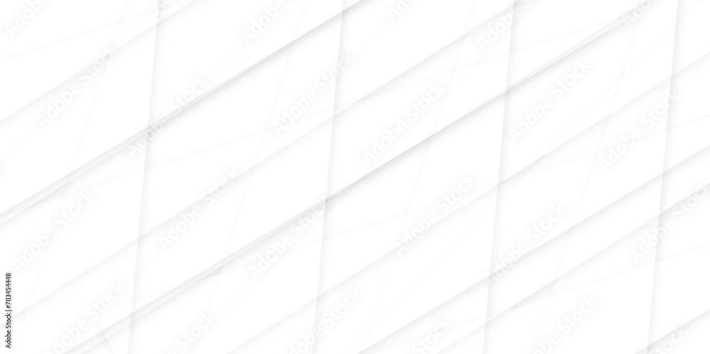 Abstract white background with diamond and triangle layered in modern. Seamless white geometric glossy vector background.   white and gray color technology concept geometric line vector background. - obrazy, fototapety, plakaty 