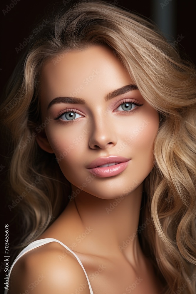 Close up shot of a beautiful woman with very clear skin Close up shot of a beautiful woman with very clear skin