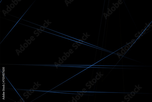 Abstract black with blue lines, triangles background modern design. Vector illustration EPS 10.