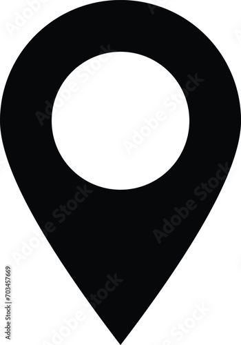 Map Location pointer in Vector | GPS navigation and travel location