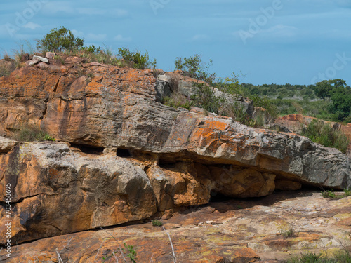 Un paysage rocheux d'Afrique du Sud