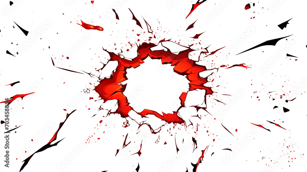 Blood splatter on a white background Blood splatter on a white background