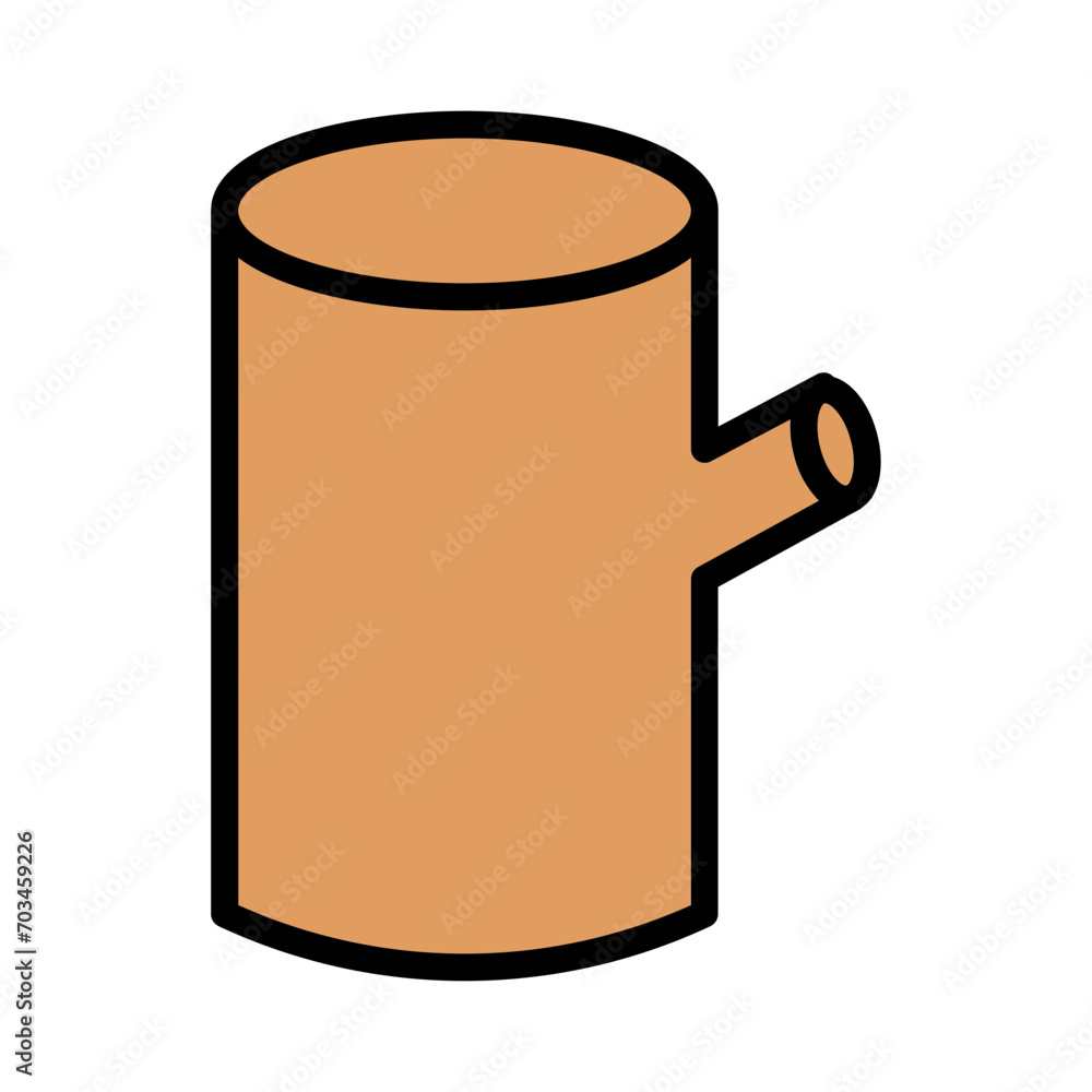 Industry Wood Wooden Filled Outline Icon Industry Wood Wooden Filled Outline Icon