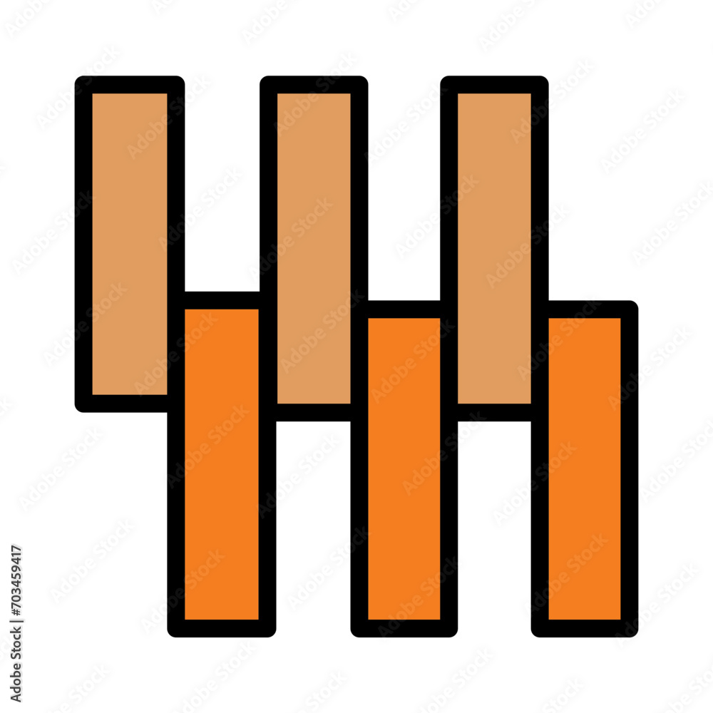Wood Floor Pattern Filled Outline Icon Wood Floor Pattern Filled Outline Icon